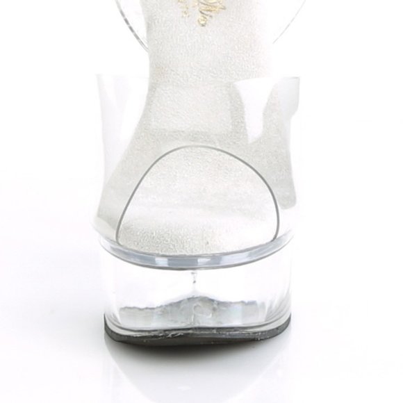 Platform Clear High Heel Shoes - Picture 4 of 5